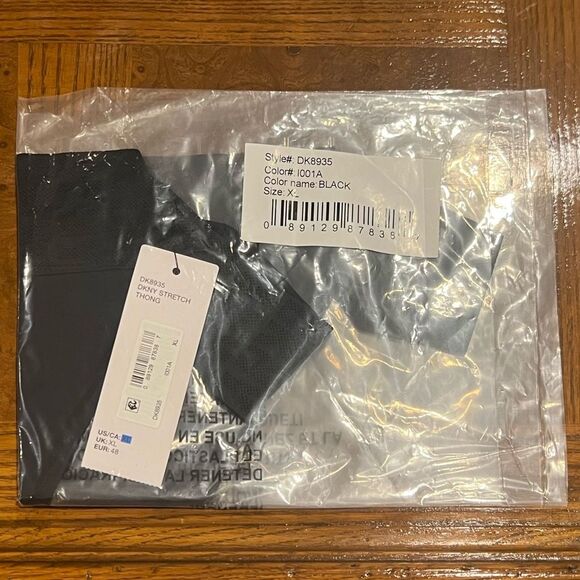 DKNY Stretch Thongs - Black & Pink (Set of 2) - Picture 6 of 6